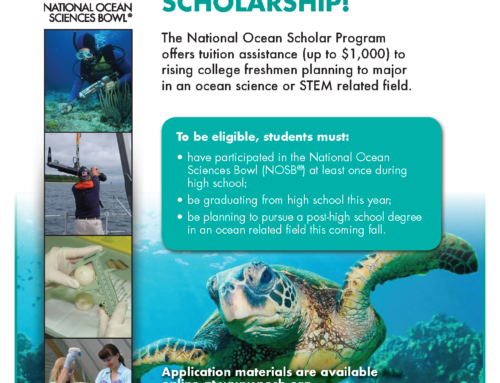 2025 National Ocean Scholar Application Package Available Now